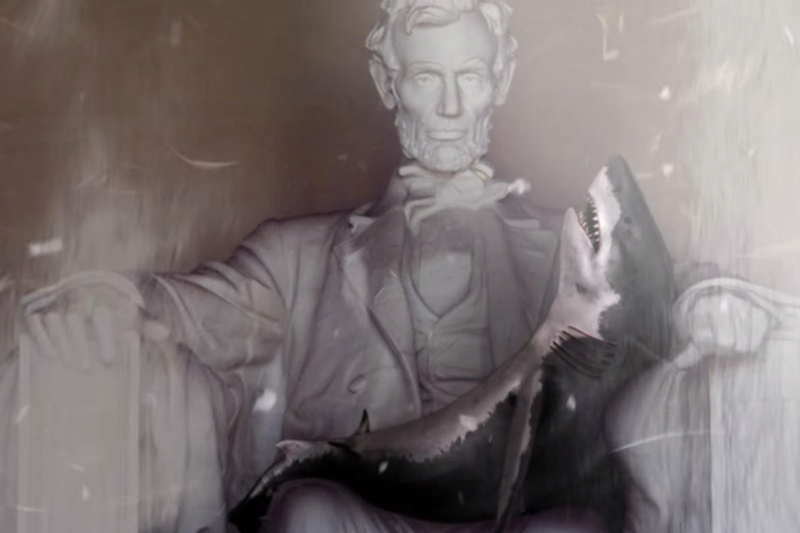 Illustration for article titled Why Sharknado 3 Features "George Washington Shark-Face."